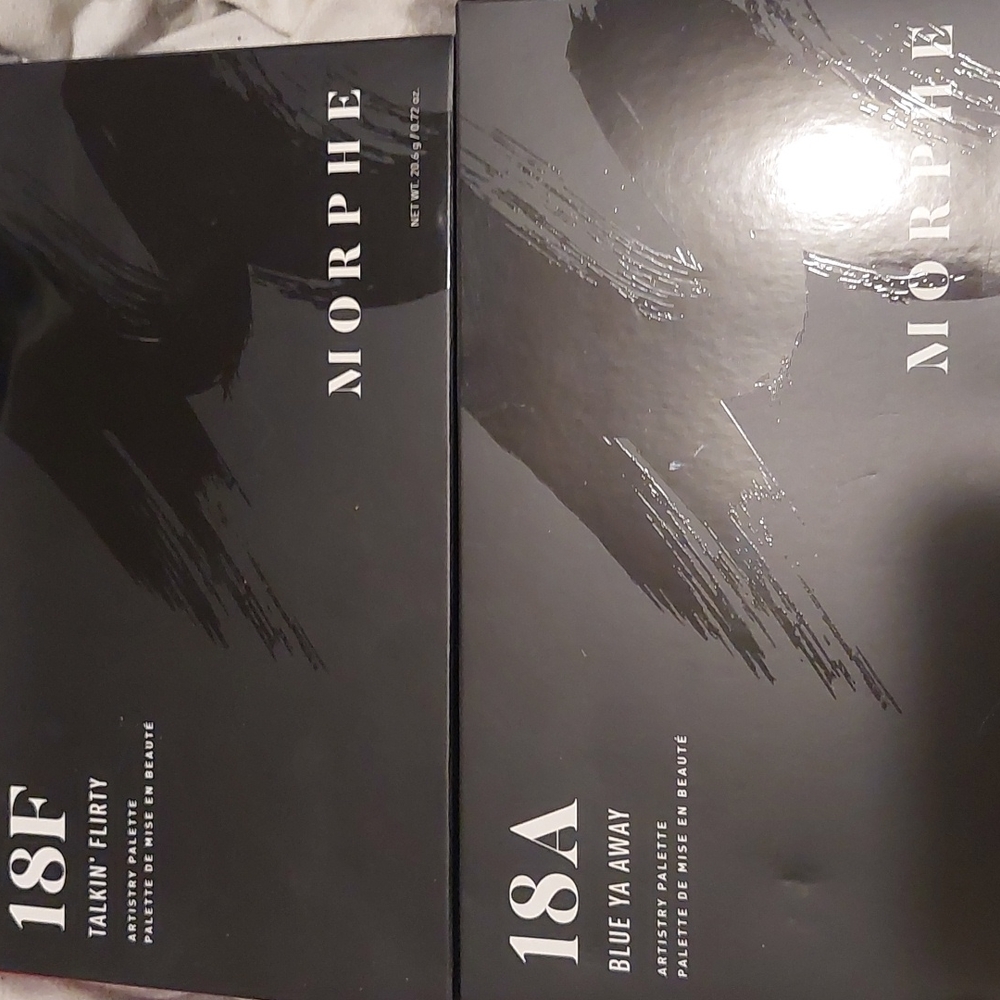 Selling two Morphe palettes one is blue you away and other is talking flirty